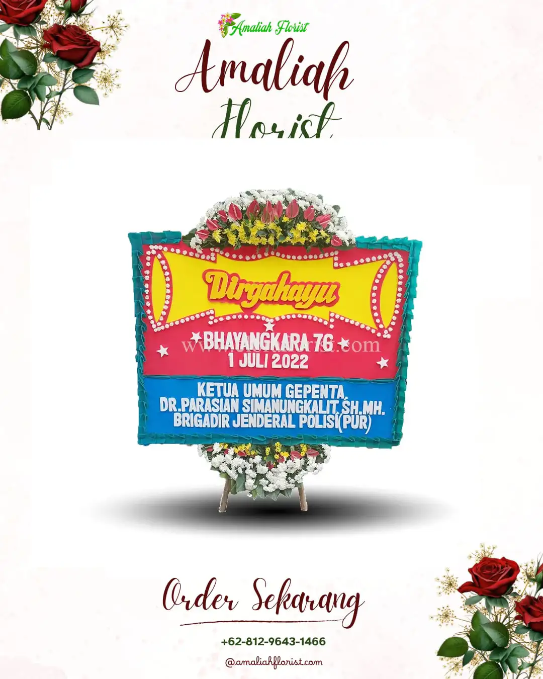 Papan Bunga HUT Ulang Tahun Malingping Selatan